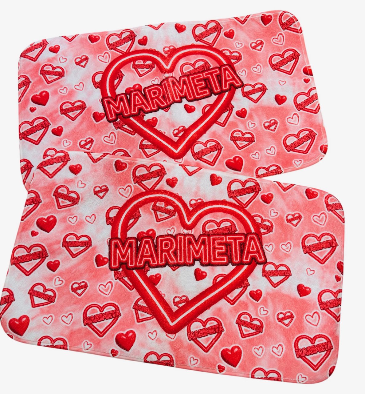 Marimeta neon sign floor mat