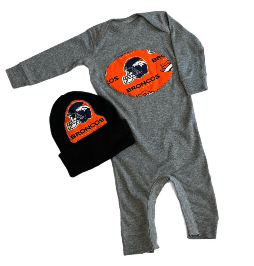 Broncos Football romper