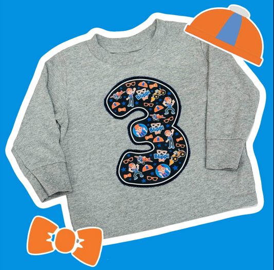 Blippi "3" Crewneck