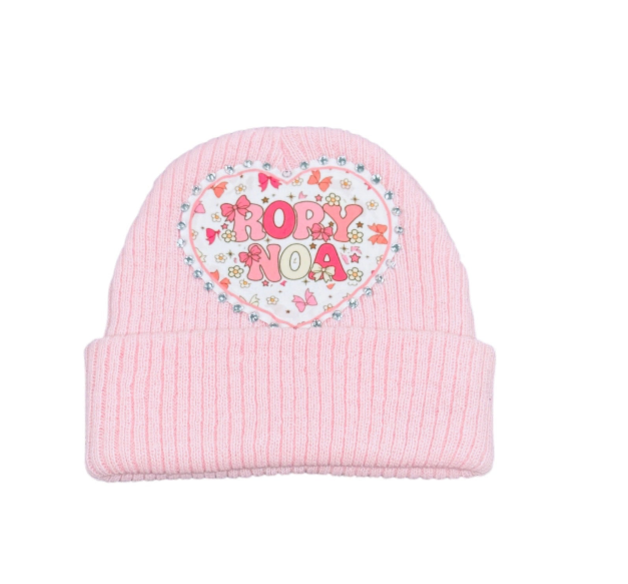 Floral & Bow Beanie