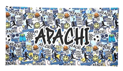 Checkered Sports Beach Towel