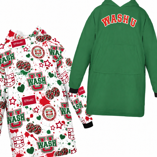 WashU Fleece Blanket Hoodie