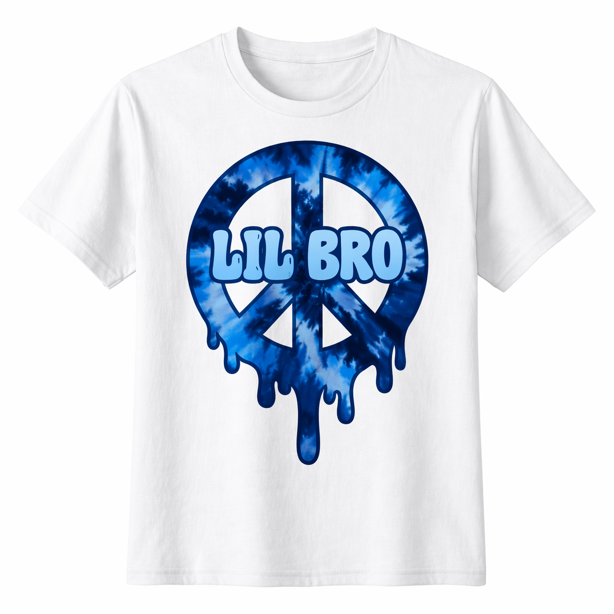 Big Bro / Lil Bro Drippy Peace Sign Tee