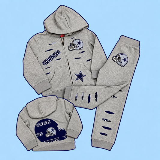 Dallas Cowboy's Zip-Up & Joggers Set
